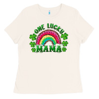 Bone st patrick's day one lucky mama Ladies Tee - RanaPortraitStore