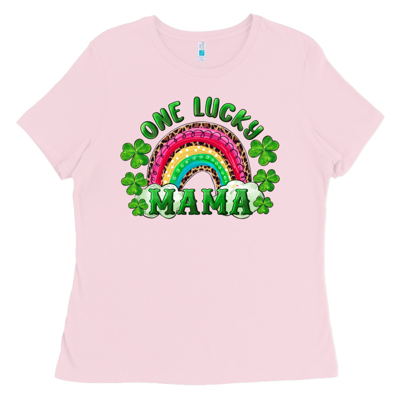 St Patrick's Day One Lucky Mama Ladies Tee by RanaPortraitStore | Teevron