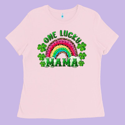 Ladies Tee st patrick's day one lucky mama