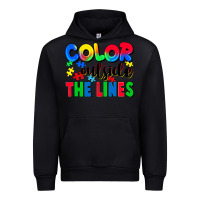 Black Color outside the lines Urban Hoodie - CowGirlArtShop
