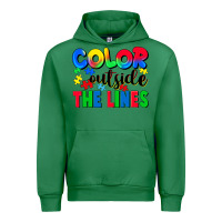 Emerald Color outside the lines Urban Hoodie - CowGirlArtShop