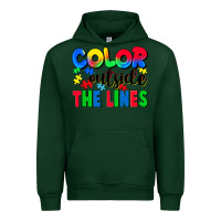 Forest Green Color outside the lines Urban Hoodie - CowGirlArtShop