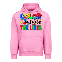 Fuchsia Pink Color outside the lines Urban Hoodie - CowGirlArtShop