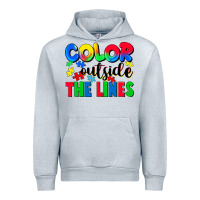 Heather Grey Color outside the lines Urban Hoodie - CowGirlArtShop