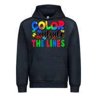 Navy Color outside the lines Urban Hoodie - CowGirlArtShop