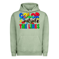 Pigment Oil Green Color outside the lines Urban Hoodie - CowGirlArtShop