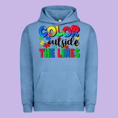 Color Outside The Lines Urban Hoodie Designed By Cowgirlartshop