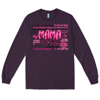 Plum mama its okay typography Long Sleeve Tee - JahusDesignShop