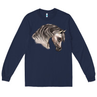 Navy Arabian Horse Long Sleeve Tee - LillyAllenDesigns