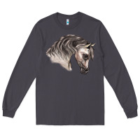 Smoke Arabian Horse Long Sleeve Tee - LillyAllenDesigns
