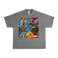 Tornado excavator seamless pattern Urban Heavy Tee - BundleAndBundleShop