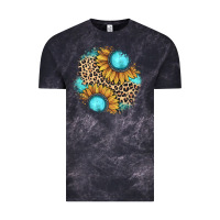 Cloud Black gemstone leopard patch Vintage Tee - JahusDesignShop