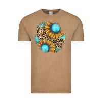 Vintage Coffee gemstone leopard patch Vintage Tee - JahusDesignShop