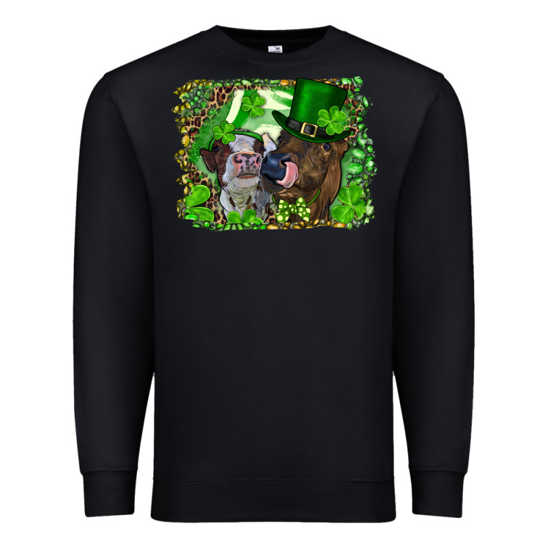 St. Patrick's Day Heifers Premium Sweatshirt by RanaPortraitStore | Teevron