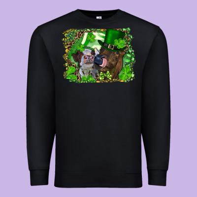 St. Patrick's Day Heifers Premium Sweatshirt Designed By Ranaportraitstore