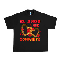 Black el amor se comparte with churros Urban Heavy Tee - AdoDesignShop