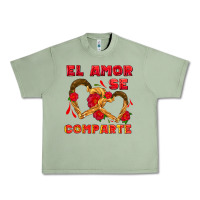Oil Green el amor se comparte with churros Urban Heavy Tee - AdoDesignShop