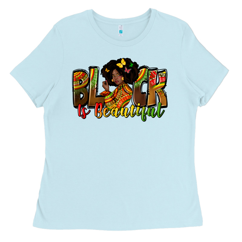Black Is Beautiful Ladies Tee by Zillion Design Studio | Teevron