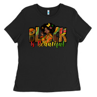 Black black is beautiful Ladies Tee - Zillion Design Studio