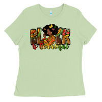 Matcha black is beautiful Ladies Tee - Zillion Design Studio