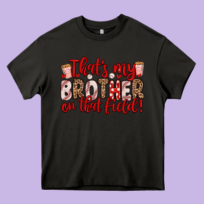 That S My Brother On That Field Heavy Core Tee Designed By Zillion Design Studio