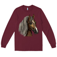 Burgundy Tennessee Horse Long Sleeve Tee - LillyAllenDesigns