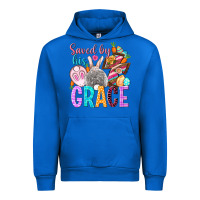 Cobalt Saved by his grace Easter Day Urban Hoodie - HowdyJamesFarm