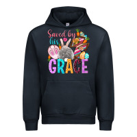 Navy Saved by his grace Easter Day Urban Hoodie - HowdyJamesFarm