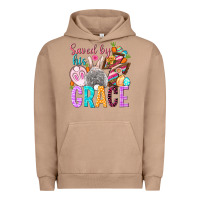 Pigment Burro Saved by his grace Easter Day Urban Hoodie - HowdyJamesFarm