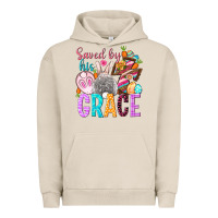 Pigment French Oak Saved by his grace Easter Day Urban Hoodie - HowdyJamesFarm