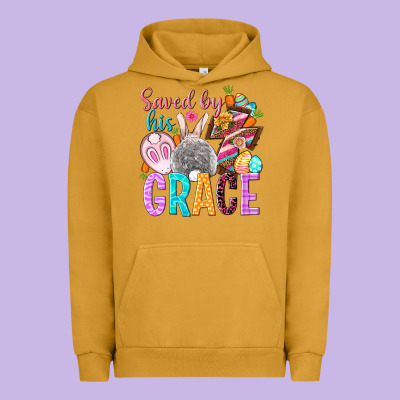 Saved By His Grace Easter Day Urban Hoodie Designed By Howdyjamesfarm