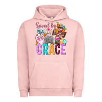 Pigment Salmon Saved by his grace Easter Day Urban Hoodie - HowdyJamesFarm