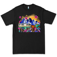 Black traveler Premium Tee - Zillion Design Studio