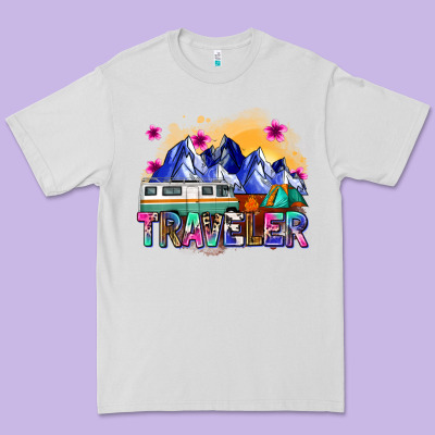 Traveler Premium Tee Designed By Zillion Design Studio