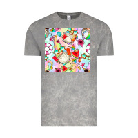 Cloud Rock summer gnome seamless pattern Vintage Tee - BundleAndBundleShop