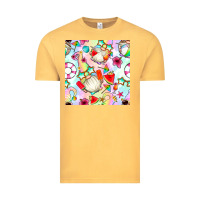 Vintage Mustard summer gnome seamless pattern Vintage Tee - BundleAndBundleShop
