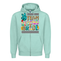 Seafoam team second grade Zipper Hoodie - NancyCooperArtShop
