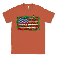 Copper Christmas american flag Classic Tee - NancyCooperArtShop