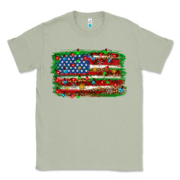 Matcha Christmas american flag Classic Tee - NancyCooperArtShop