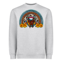 Heather Grey saddle sunflower horseshoe rainbow Heavyweight Sweatshirt - Artiststas