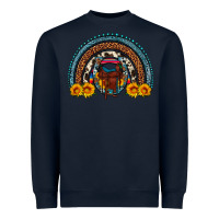 Navy saddle sunflower horseshoe rainbow Heavyweight Sweatshirt - Artiststas