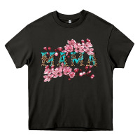 Asphalt mama with cherry blossoms Heavy Core Tee - Artiststas