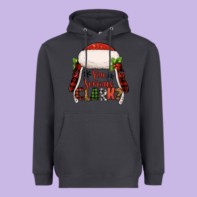 Western You Serious Clark Christmas Heavyweight Hoodie Designed By Jasminsmagicworld