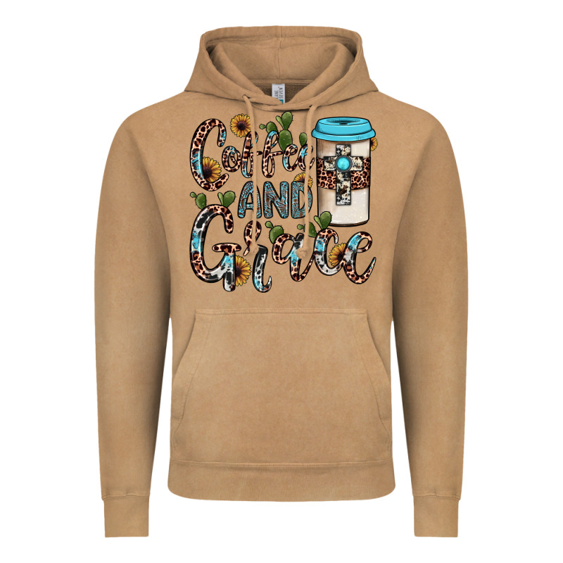 Coffee And Grace Vintage Hoodie by JahusDesignShop | Teevron