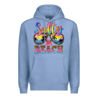Colony Blue Salty beach Premium Hoodie - NancyCooperArtShop