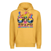 Mustard Salty beach Premium Hoodie - NancyCooperArtShop