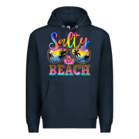 Navy Salty beach Premium Hoodie - NancyCooperArtShop