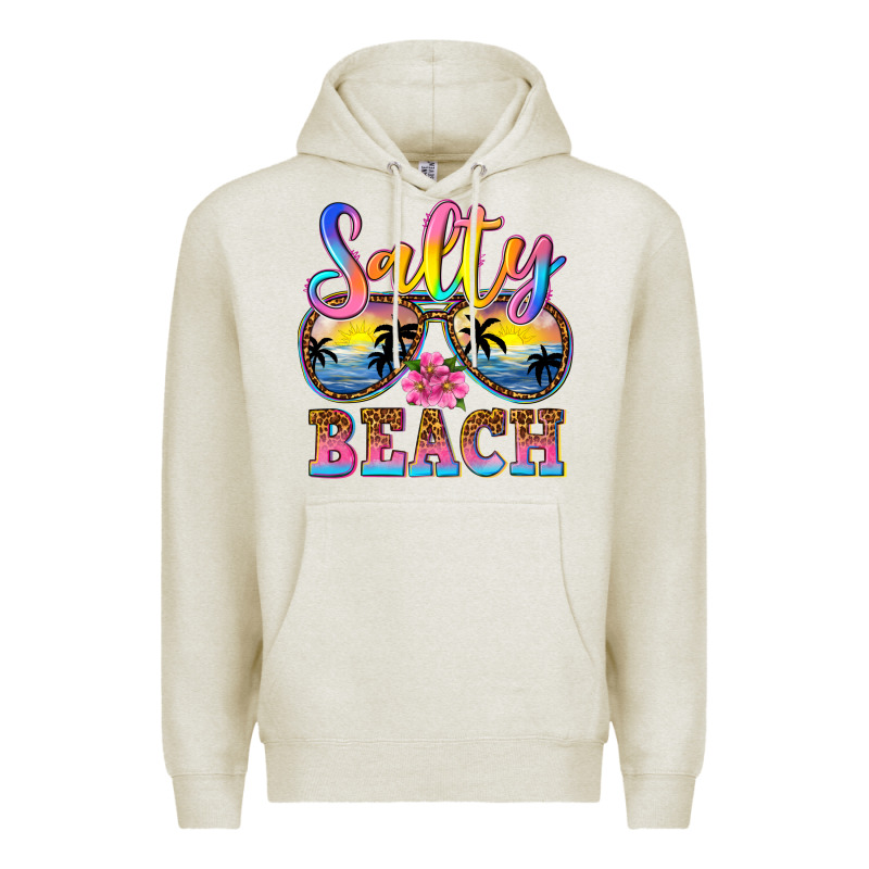 Salty Beach Premium Hoodie by NancyCooperArtShop | Teevron