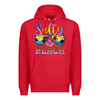 Red Salty beach Premium Hoodie - NancyCooperArtShop