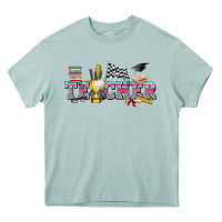 Arona race with teacher Heavy Core Tee - texasbilliewilder